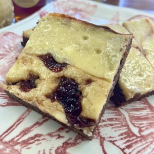 Plum Honey Cheesecake Brownies (12 count)
